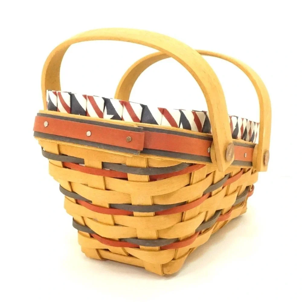 Longaberger Patriotic 1996 All-American Summertime‎ Basket Liner 2 Protectors